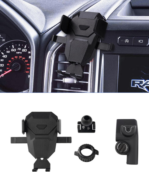 Karltys F150 Car Phone Holder for 2015-2020 Ford F-150 Accessories, Cell Phone Holder Air Vent Phone Mount for F-150, Never Blocking Hands Free Th...