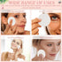 20 Pcs White Makeup Sponge with Acrylic Container Round Powder Puff Cosmetic Sponge Round Foam Pad Beauty Makeup Foundation Powder Blender for Wet...