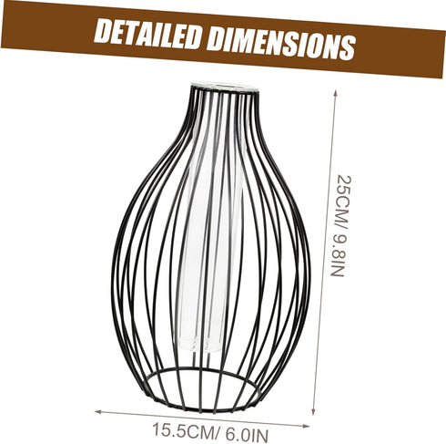 Lantern Vase Decoration Iron Art Plant Containers Plants Tube Vases Wedding Flower Vase Minimalist Flower Bottle Flower Display Holder Centerpiece...
