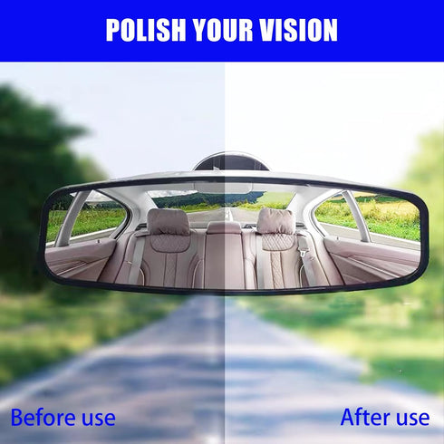 1 PC Rear View Mirror with Suction Cup, HD Car Rear View Mirror, ABS Adjustable Anti-glare Rear View Mirror for Most Cars SUVs Trucks Interior Mir...