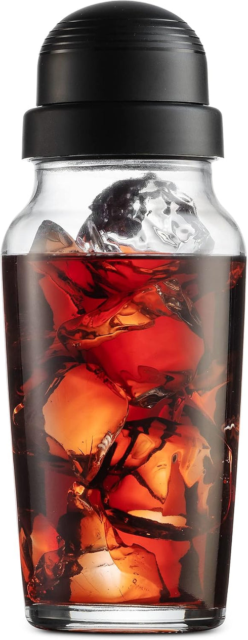 Godinger Cocktail Shaker, Martini Shaker, Italian Made Glass Bar Shaker, 19oz...