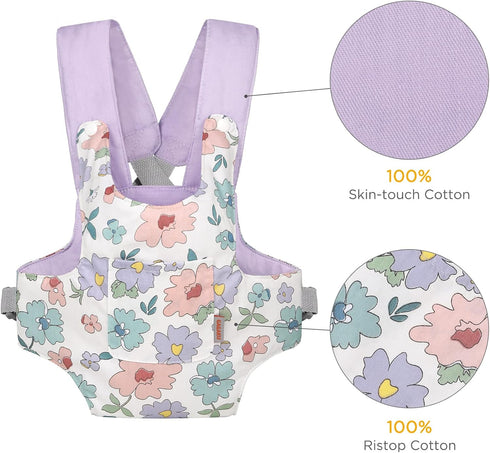 GAGAKU Baby Doll Carrier for Kids Stuffed Animal Carrier Reborn Baby Carrier with Adjustable Straps for American Girl Doll Bitty Baby Doll Accesso...