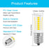 E17 Intermediate LED 3.5W Fridge Light Bulb Replacement Compatible with Kenmore Refrigerator 480LM 110V-130V Daylight White 5000K, Fit for Frigida...
