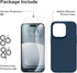 GONEZ for iPhone 14 Pro Case, with 2 Pack Screen Protector + 2 Pack Camera Lens Protector, Soft Anti-Scratch Microfiber Lining, Shockproof Protect...