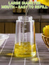 14oz Olive Oil Dispenser for Kitchen -2 in 1 Glass Oil Sprayer and Oil Dispenser,420ml Oil Bottles for Cooking,Air Fryer, Baking,Salad, Frying, BB...
