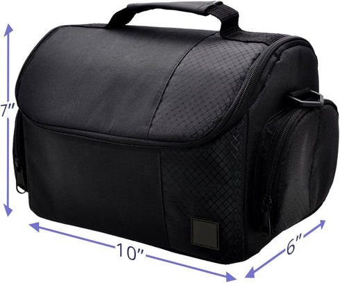 Acuvar Large Digital Camera/Video Padded Carrying Bag/Case for Nikon, Sony, Pentax, Olympus Panasonic, Samsung, and Canon DSLR Cameras...