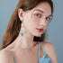 YaeYur 90Pcs White K Beading Hoop Earrings Beading Hoop Set Geometric Beading Earrings Teardrop Round Triangle Beading Hoops for Earring Making DI...
