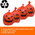 12 Pieces Pumpkin Lawn Bags Halloween Plastic Leaf Bags Pumpkin Pattern Lawn Bags for Outdoor Fall Halloween Trash Bag Decoration Pumpkin Lawn Bag...