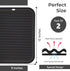 Silicone Trivets for Hot Pots and Pans (2 Pack) - Multipurpose Silicone Trivets for Hot Dishes and Hot Pot Holders (9 x 12 inch) - Silicone Heat R...