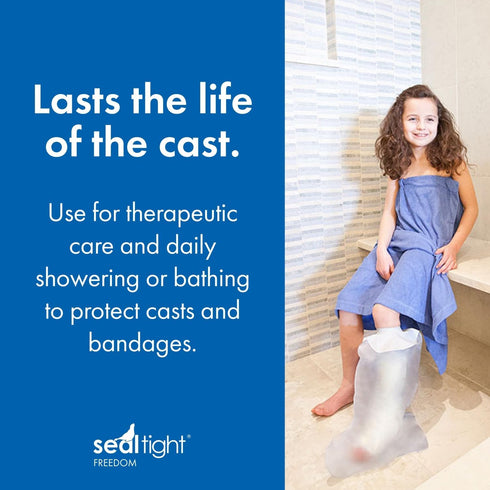 Brownmed - Seal-Tight Freedom Cast & Bandage Protector - Toddler & Child Arm Cast Protector for Shower & Swimming - Reusable, Waterproof Cast Show...