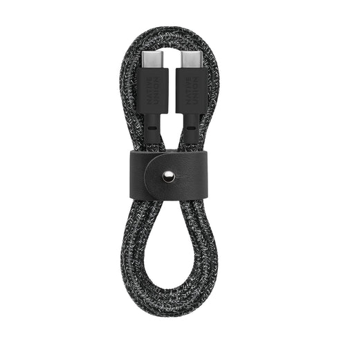 Native Union Type-C Belt Cable - USB-C to USB-C 4ft Ultra-Strong Charging Cable Compatible with iPhone 15, 15 Plus, 15 Pro, 15 Pro Max, iPad Pro, ...