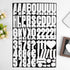 Vinyl Letter Stickers White Letter Number Stickers Kit 318 Pieces 24 Sheets 2 Inch Sticky Mailbox Number Stickers for Bulletin Board, Labeling, Si...