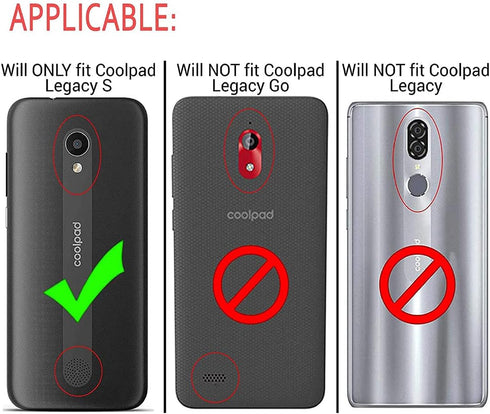 Jeylly for Coolpad Legacy SR Case, for Coolpad Legacy S Cover Heavy Duty Shockproof Dual Layer Hard PC Soft TPU, Protective Phone Case with Magnet...