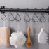 30 Pack 3.5 inch Heavy Duty S Hooks - Plants, Outdoor, Light, Cup, Large Hangers for Kitchen, Bathroom, Bedroom and Office (Black)...