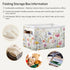 Herbal Wildflowers Storage Basket 1pc, Large Collapsible Toys Clothes Organizer, Durable Canvas Storage Bin with Handle for Shelves Closet Laundry...