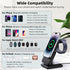 3 in 1 Magnetic Portable Wireless Charging Station for iPhone 15 Pro Max/14/13/12, Mag-Safe Charger Stand with 5000mAh Wireless Charger, Magnetic ...
