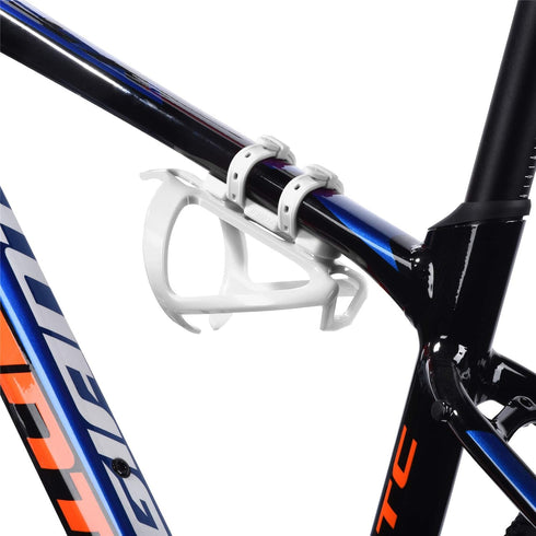 Bicycle Bottle Cages, Plastic Bike Bottle Holder with Cage Mounting Base (White)...