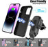Wireless Car Charger, AMLINK 15W Qi Fast Charging Auto Clamping Car Charger Cell Phone Holder Mount Air Vent for iPhone 14 13 12 11 Pro Max, Samsu...