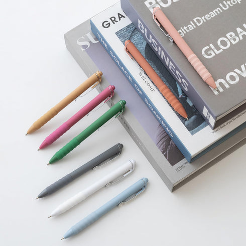 Ballpoint Pens Black Ink Ball Point Pen with Super Soft Grip Medium Point 1.0mm Office Pens (Silver 12-count)...