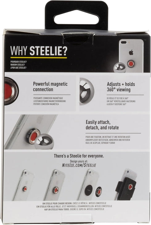 Nite Ize Steelie Squeeze Clamp - Magnetic Cell Phone Holder for Dashboards, Vents & Windshields - Versatile & Adjustable Phone Mount - Compatible ...