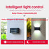 10 LED Solar Up Down Lights Outdoor Waterproof,2 Pack Modern Nordic Sconce Illuminate Outside Sunlight Sensor Lamp, Black Exterior Light Fixture W...