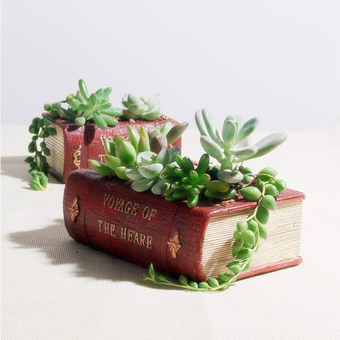 Succulent Pots, Cute Resin Animal Flower Planters Decorations, 4 Inches, Creative Pot for Sempervivum with Drainage, Gift for Women, Man, Office a...