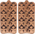2pcs Christmas Silicone Molds for Baking Jelly Soap, Candy Cane, Gingerbread Men Chocolate Candy Mold (2 Shapes)...