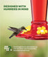 Hummingbird Feeder 10 oz. Plastic Hummingbird Feeders for Outdoors, with Built-in Ant Guard - Circular Perch with 5 Feeding Ports - Wide Mouth for...