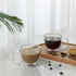 CNGLASS Double Wall Glass Cappuccino Mugs 8.1oz,Clear Insulated Glass Coffee Mug with Handle for Espresso,Latte,Tea,Set of 2...
