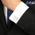 JOERICA 6 PCS Engraved Initial Cufflinks Tie Bar Money Clip Set Shirt Alphabet Letter Wallet Tie Clip and Cufflink Set...
