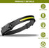 ALES-M Rechargeable Headlamp Light, Lightweight Headband Light, Led Lamp Camping Gear- COB230° Wide Beam Headlamp, Motion Sensor Work Light, Head ...