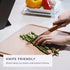 Classic SMALL Kitchen Cutting Board, Cheese Charcuterie Board, Wood Fiber Composite,Dishwasher Safe, Eco-Friendly, Easy Grip Handles, Non-Porous, ...