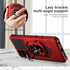 TJS Compatible for TCL 40 XL Case, TCL 40 T T608DL Case, Lively Jitterbug Smart4 Case, with Tempered Glass Screen Protector, Metal Ring Kickstand ...