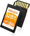 EF2_128GB UHS-I SD Card UHS-I Memory Card Fast Storage, Read Speed 100MB/s, Write Speed 90MB/s, C10, U3, V30, Full-HD & 4K Video, SD Card, Must-Ha...