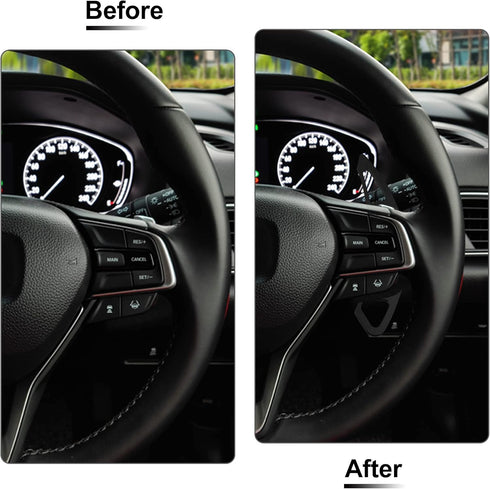 X AUTOHAUX 1 Pair Steering Wheel Paddle Shifter Extension Aluminum Alloy Black for Honda Accord 2013-2018 Spirior 2015-2018 Odyssey 2015-2018...