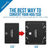 SABRENT 2.5 Inch to 3.5 Inch Internal Hard Disk Drive Mounting Bracket Kit (BK-HDDH)...