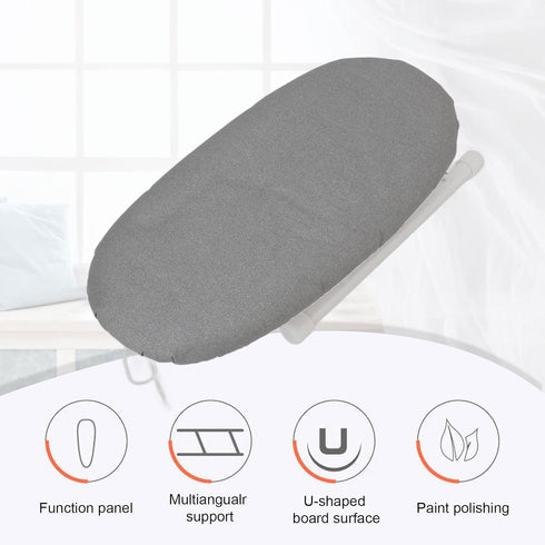 Small Ironing Board, Heat Resistant Mini Iron Board Portable Foldable Tabletop Ironing Board for Home Dorm Sewing Craft (Grey)...