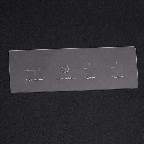 Microscope Slides Reticle Calibration Slide Ruler Microscope Objective Micrometer Calibration Slide Glass Stage Micrometer DIV 0.01mm...