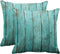 Emvency Decorative Throw Pillow Cover Square Size 20x20 Inches Turquoise Wood Teal Barn Wood Weathered Beach Decor Pillowcase with Hidden Zipper D...