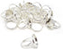 Honbay 20PCS 16mm Adjustable Finger Ring Blank Bases Round Finger Ring Trays (Silver)...
