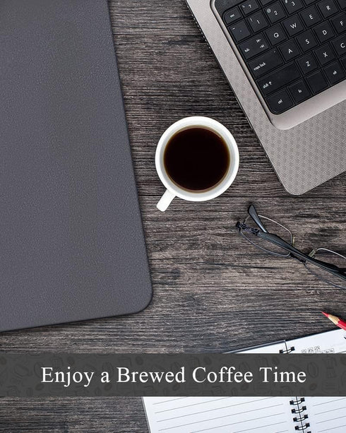 Coffee Mat-Coffee Bar Accessories-No Water Marks Dish Drying Mat-Coffee Bar Mat for Countertops Rubber Backing Bar Mat Under Coffee Maker Machine ...
