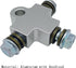 Motorcycle Hydraulic Brake Line Tee Hose Connector 3 Way Adapter with M10 Banjo Bolt(Square Shape)...