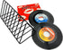 45rpm Vinyl Record Storage Rack - Premium 7inch Holder Stand Metal Wire Display Holds up to 50 Album Lp's - Simple and Contemporary Shelf Concept ...