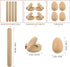 12PCS Wood Hand Percussion Shakers Musical Instruments for Kids Toddler Natural Wooden Percussion Toy Set for Gift, 4PCS Egg Shakers,4PCS Musical ...