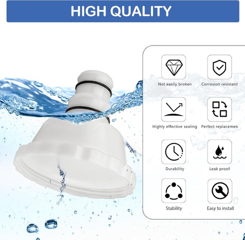 Vacuum Adapter RP/RX Skimmer Compatible with Summer Waves Above Ground Pool for 1.5" & 1.25" Hose Connection...