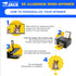 Printers Jack 2 Pack 10 Inch Sublimation Wind Spinner Blanks, 3D Aluminum Wind Powered Kinetic Sculpture, Spinner Suspension Trim for Yards & Gard...