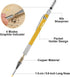 Enhon 2mm Mechanical Carpenter Pencil Set with 12 Marker Refills and Sharpener, Woodworking Marking Tool Solid Deep Hole Construction Pencil, Exte...