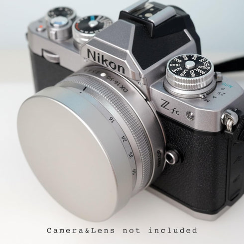 Metal Lens Cap for Nikon NIKKOR Z DX 16-50mm Zfc Mirrorless Camera (Silver)...