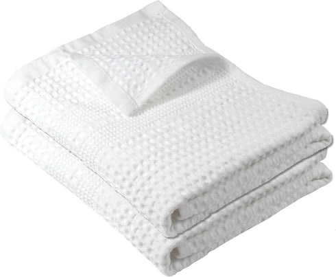 GILDEN TREE Waffle Hand Towels for Bathroom Quick Dry Towel Super Absorbent Thin 100% Cotton Hand Towels Lint Free, Hand Towels for Bathroom Set o...