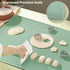 Silicone Baking Mat Extra Large Non-stick Baking Mat With High Edge, Food Grade Silicone Dough Rolling Mat For Making Cookies, Macarons, Multipurp...